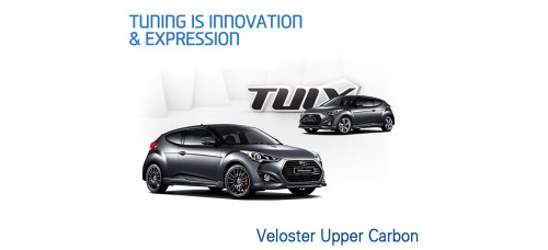 tuix hyundai upper carbonmolding kit velocter 2011-14
